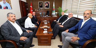 ADIYAMAN VALİSİ ABDULLAH KÜÇÜK ZİRAAT ODASINI ZİYARET ETTİ