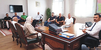 CHP KÂHTA TEŞKİLATINDAN YENİ KAYMAKAMA ZİYARET